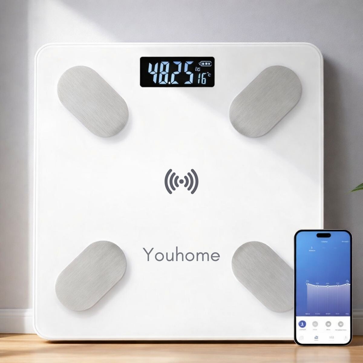 Balanza Corporal Inteligente Digital Bluetooth Smart Baño 