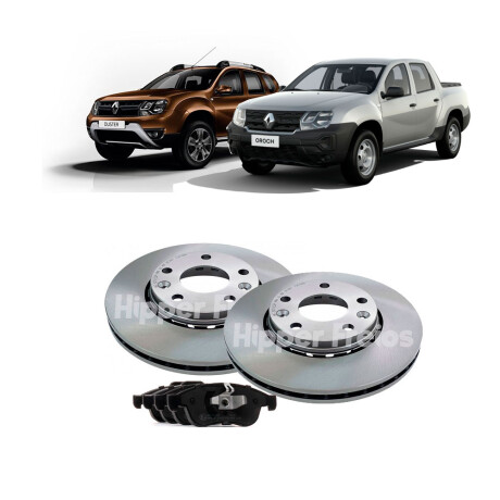 DISCOS DE FRENO COMBO KIT DISCOS Y PASTILLAS RENAULT DUSTER OROCH 16/ DISCOS DE FRENO COMBO KIT DISCOS Y PASTILLAS RENAULT DUSTER OROCH 16/