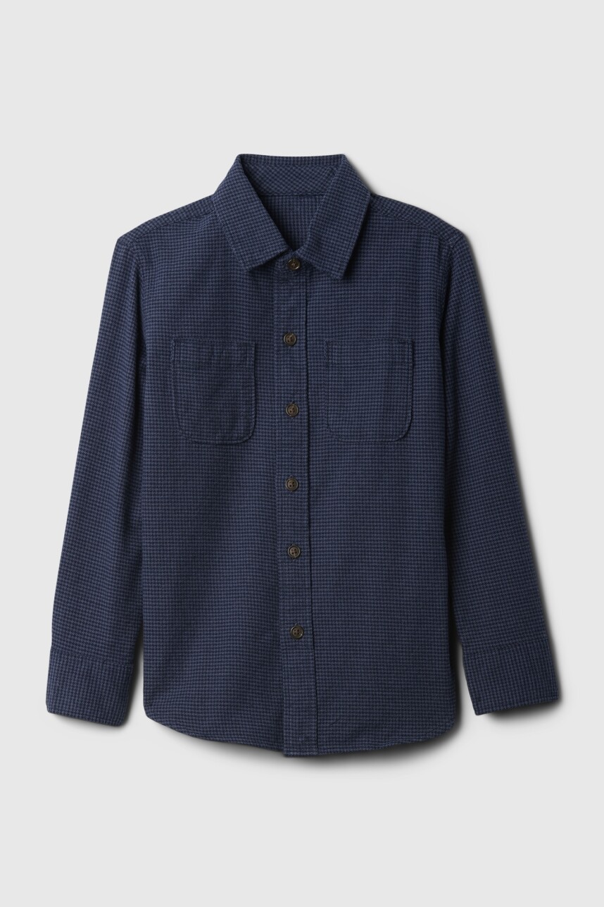 Camisa Flannel Niño Sargassus Blue