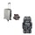 Valija Carry-on de mano + Mochila Para Mochilero 60L Plateado