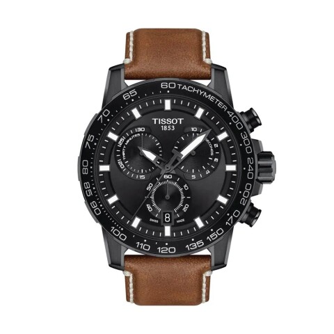 Reloj Tissot Supersport Chrono T1256173605101 correa de cuero para hombre Reloj Tissot Supersport Chrono T1256173605101 Correa De Cuero Para Hombre