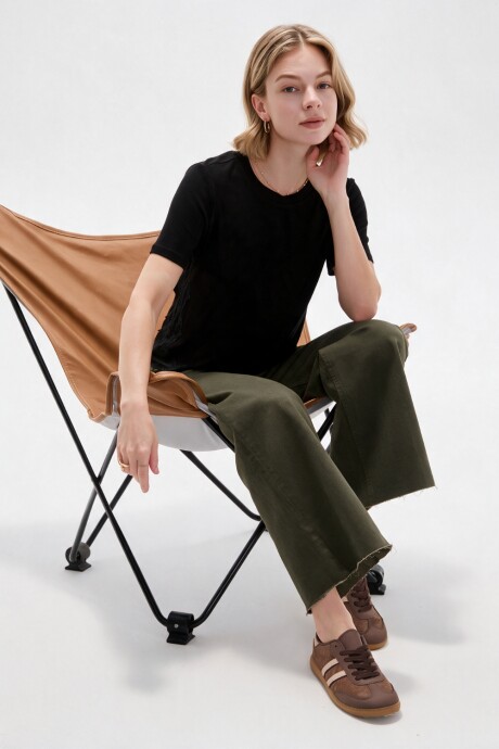 Pantalon Adeline Verde Oliva Oscuro
