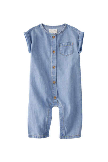 Monito de chambray de algodón orgánico Sin color