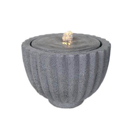 Fuent de agua imitacion hormigon con luz Fuent de agua imitacion hormigon con luz