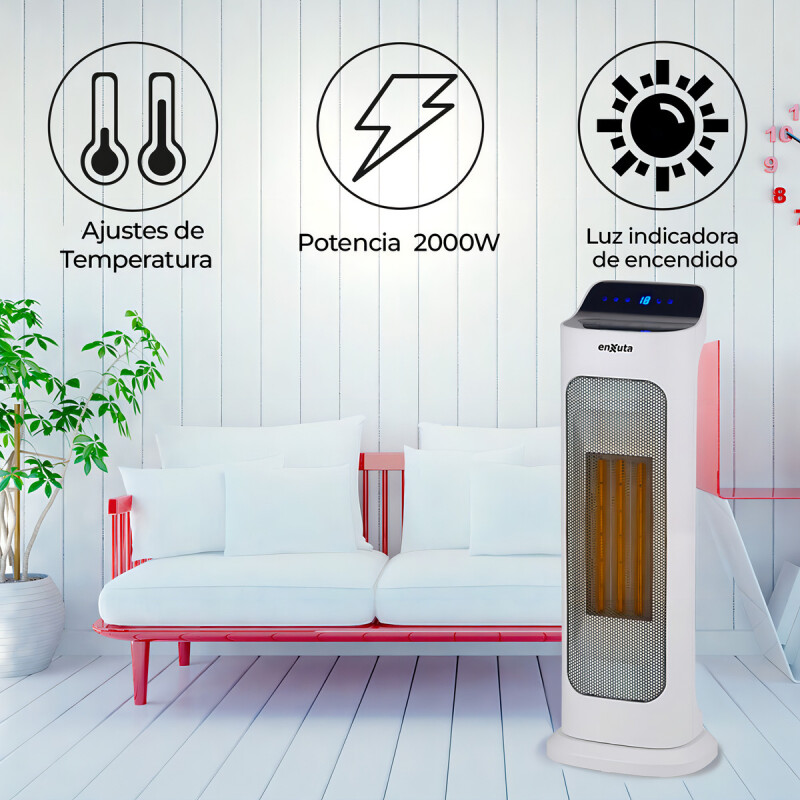 Caloventilador Vertical Enxuta Cvenxv3520 - La Tentación Color Blanco Caloventilador Vertical Enxuta Cvenxv3520 - La Tentación Color Blanco