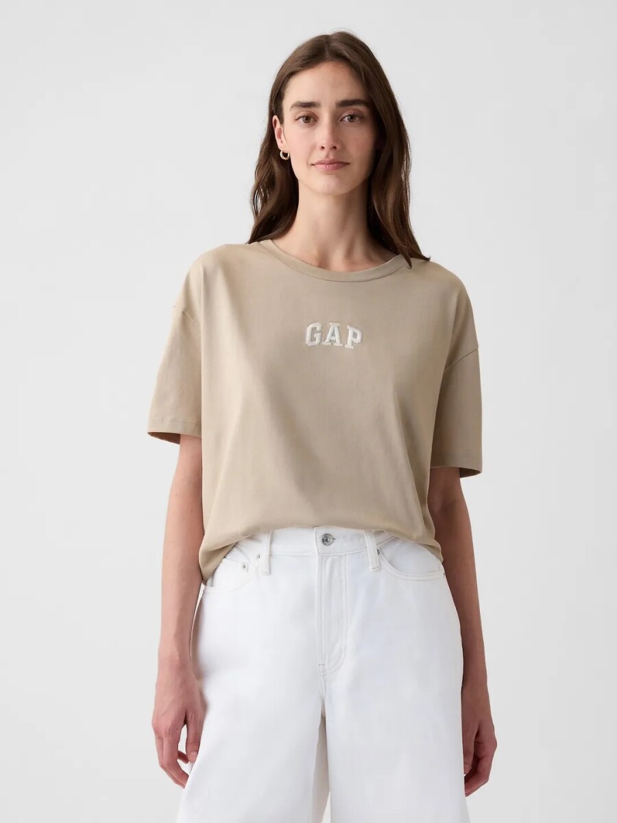 Remera Logo Gap Boyfriend Mujer - Bedrock 291 