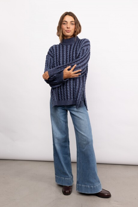 Sweater Edith Long Azul