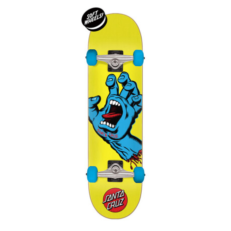 Skate Completo Santa Cruz Screaming Hand 7.75" - Yellow Skate Completo Santa Cruz Screaming Hand 7.75" - Yellow