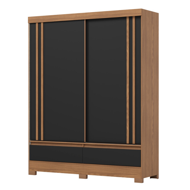 Ropero 2 puertas corredizas - 2 cajones - Producto flex Ropero 2 puertas corredizas - 2 cajones - Producto flex