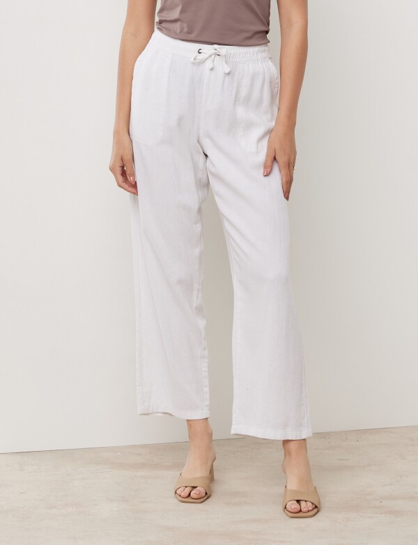 Pantalon Lino BLANCO