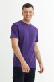 Remera cuello redondo MORADO