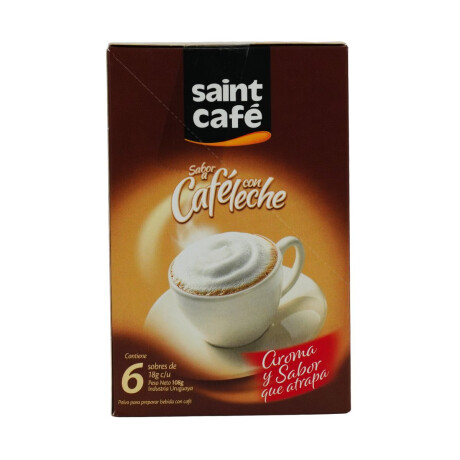 Café con leche Saint Café x6 sachet Café con leche Saint Café x6 sachet
