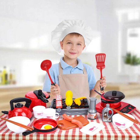 Set Juego De Cocina Infantil 52 Pcs C/ Luz Y Sonido Set Juego De Cocina Infantil 52 Pcs C/ Luz Y Sonido
