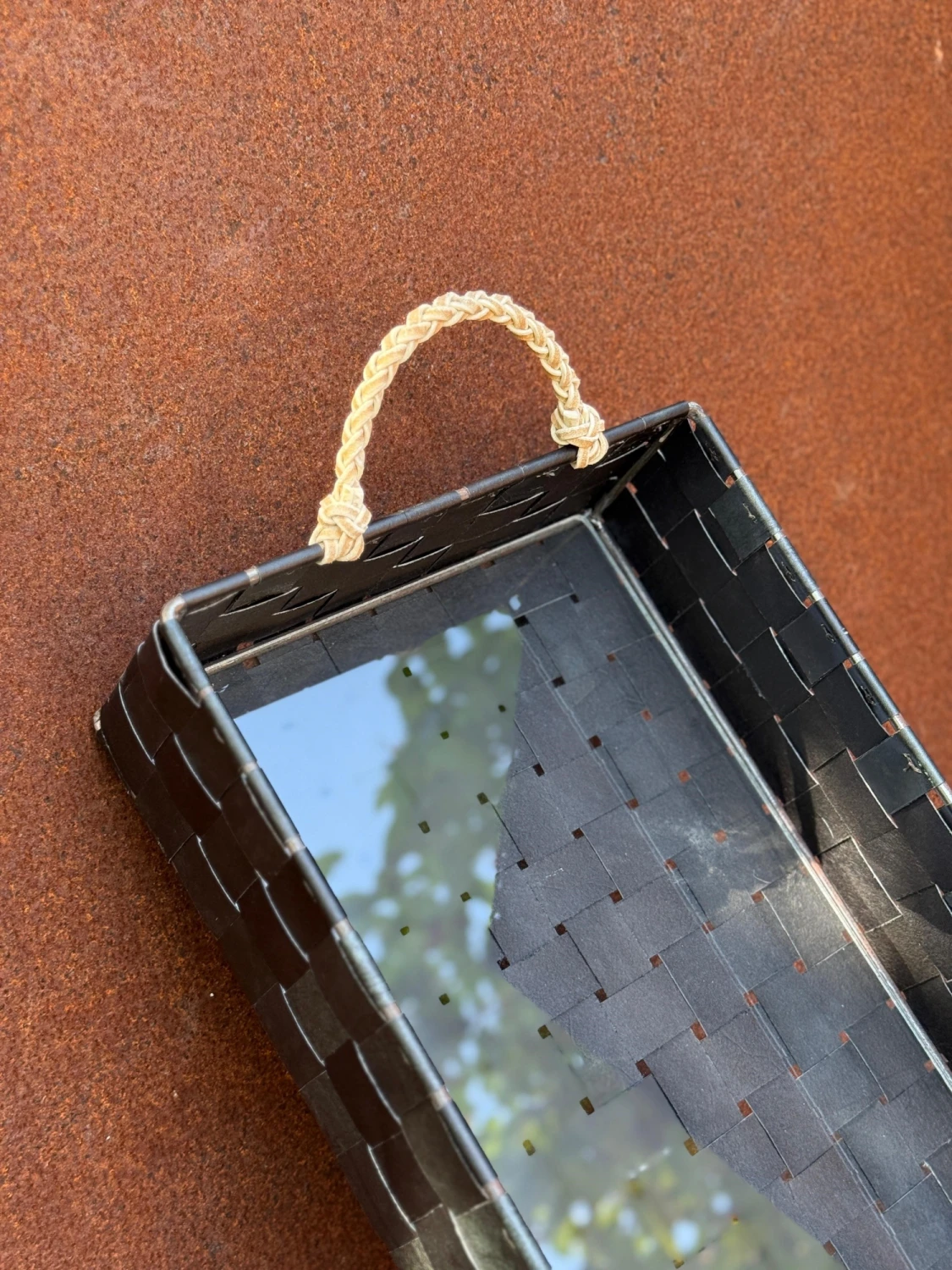 Rectangular Braided Table Basket Grande