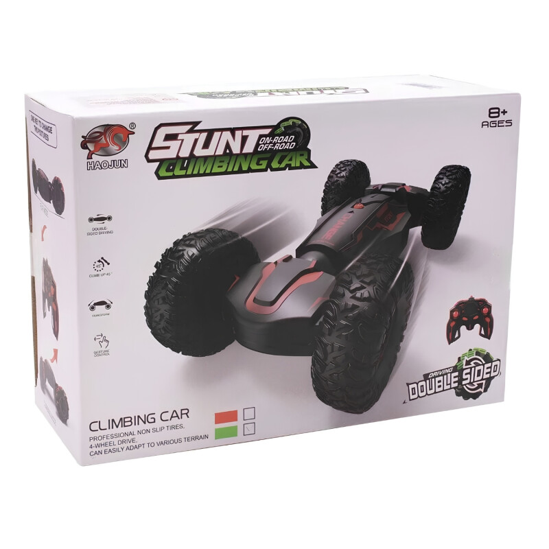 Auto Control Remoto Stunt Climbing Todo Terreno 28x15x7 Cm Negro/Rojo