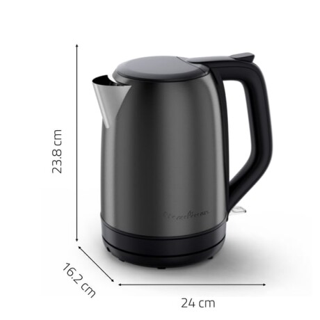 Jarra eléctrica Moulinex subito de acero negra Jarra eléctrica Moulinex subito de acero negra