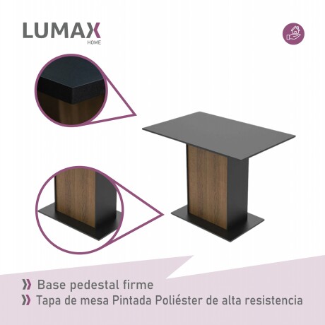 Juego de comedor con tablero de madera y 4 sillas Juego de comedor con tablero de madera y 4 sillas