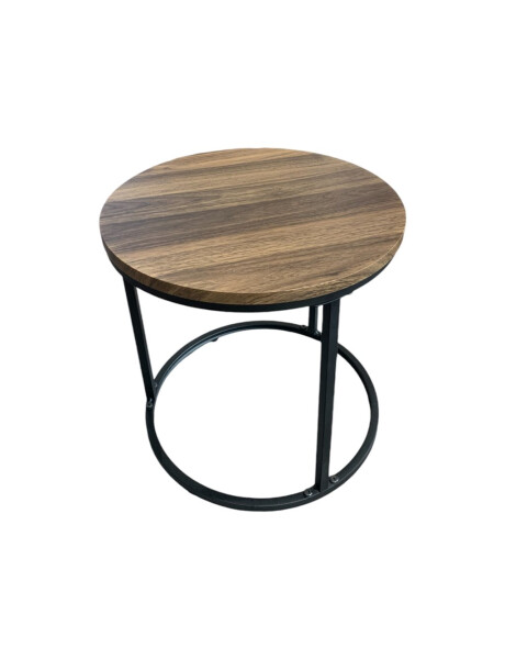 SET 2 MESAS RATONAS D40/D60CM MADERA/METAL SET 2 MESAS RATONAS D40/D60CM MADERA/METAL