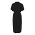 VMBUMPY SS CALF SHIRT DRESS WVN GA BLACK