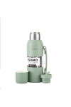 TERMO PREMIUM DE 1LT TERRANO CON MANIJA VERDE OLIVA