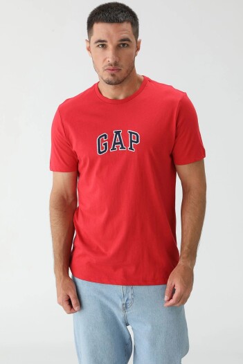 Remera Logo Gap Hombre Hawaiian Red 683