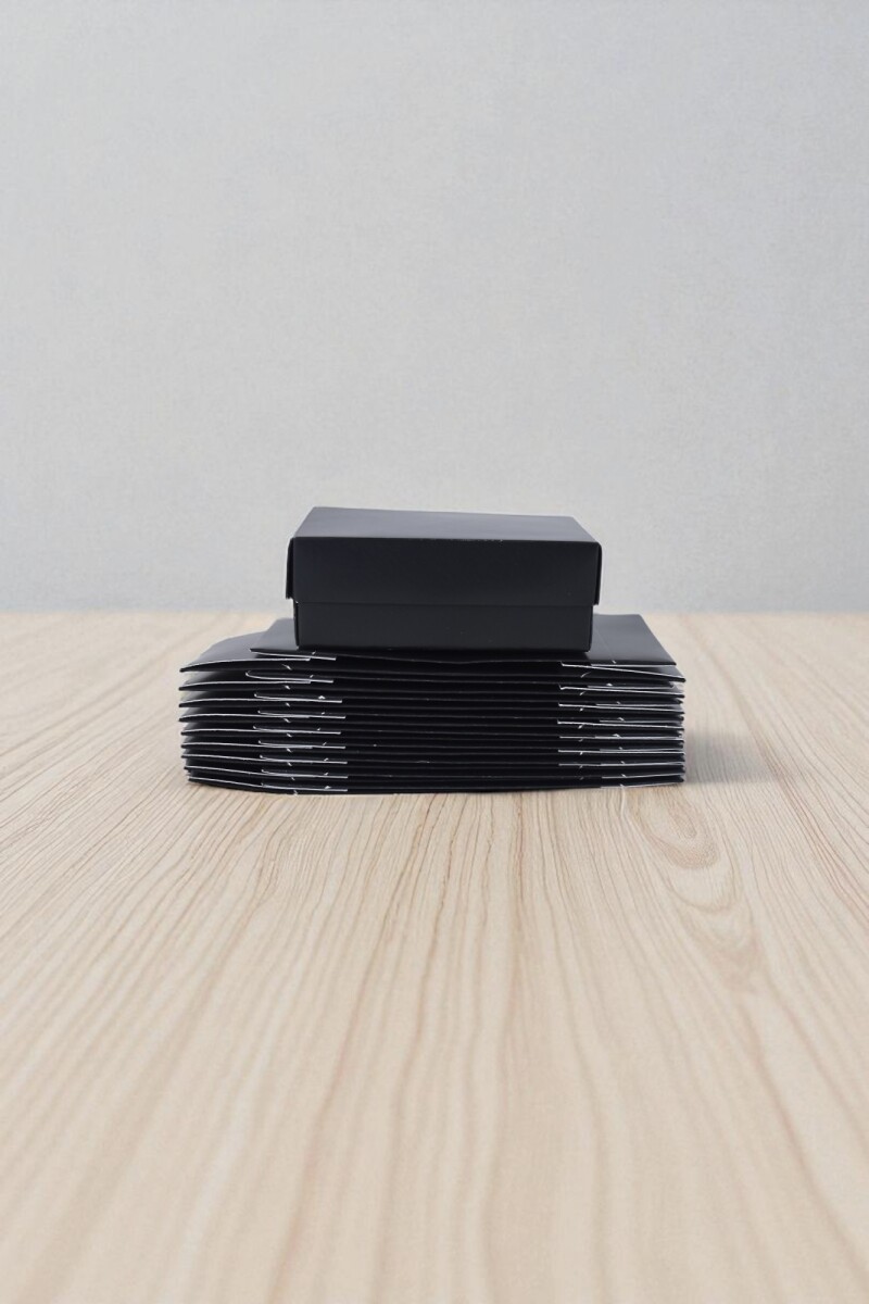 Pack x 20 unid - caja 03 8x12x4,5 cm eco - NEGRO 