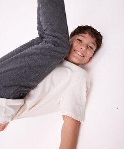 BABUCHA JOGGER W22 TEEN RUSTY Gris Oscuro