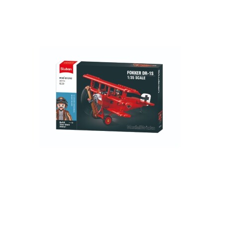 Juego Bloques de Construcción Sluban Avion Fokker DR-1S 001