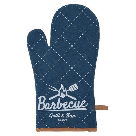 Guante Manopla para Cocina Barbacue Azul