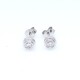 Caravanas en oro blanco 18k y brillantes Caravanas en oro blanco 18k y brillantes