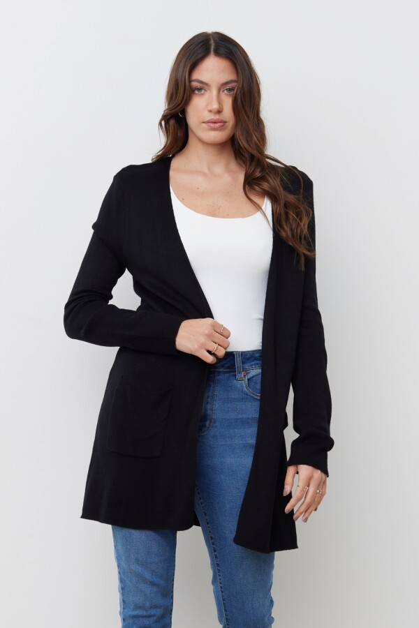 Cardigan Bolsillos NEGRO