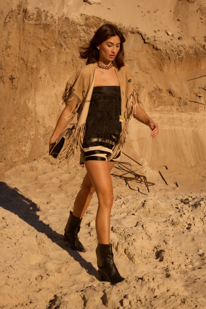 Zebra Formal Shorts - Crudo / Negro 