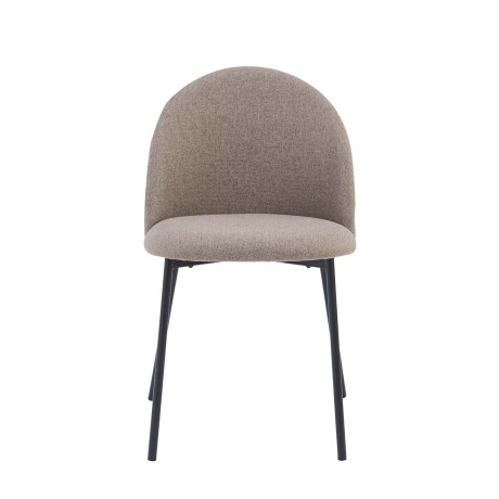 SILLA DE COMEDOR METAL-Y-TELA MARRON NOA