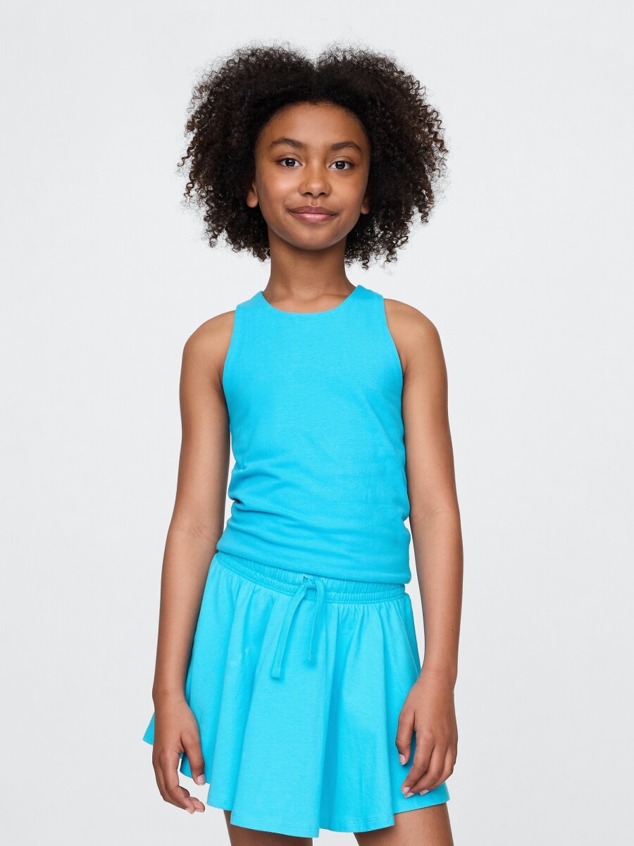 Musculosa Niña - True Cyan Blue 663 