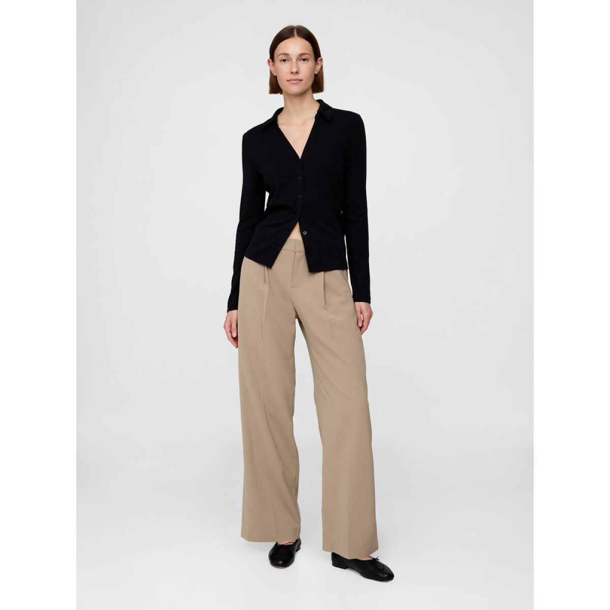 365 LR WIDE LEG - TRIBECA TWILL - BEACHWOOD 