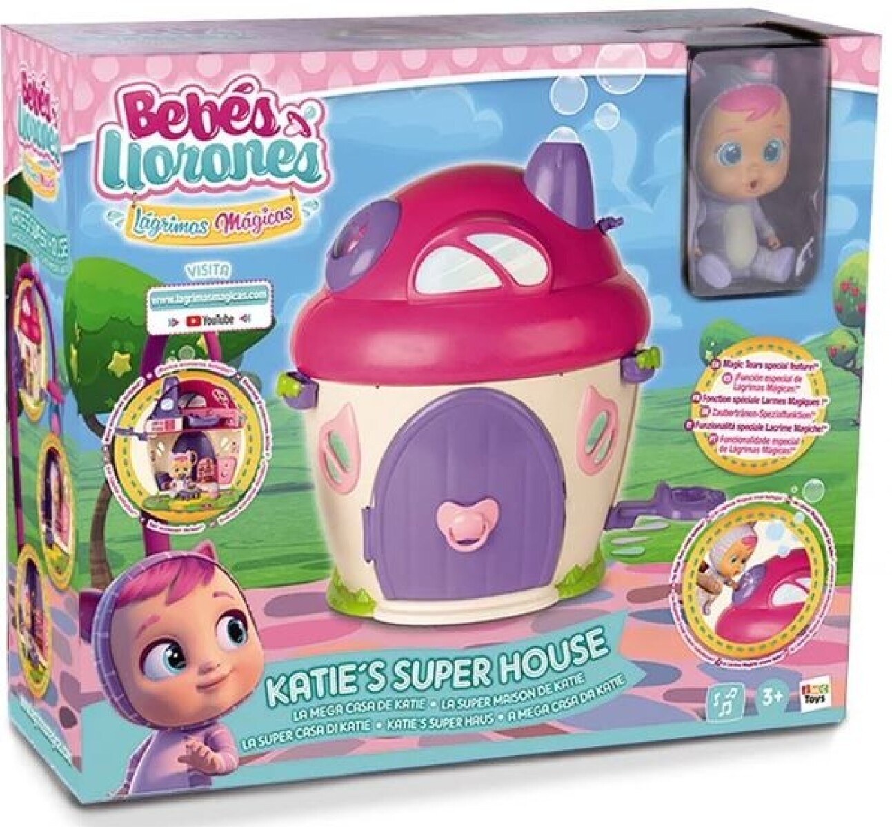 Bebés Llorones Cry babies Playset Katie Superhouse 