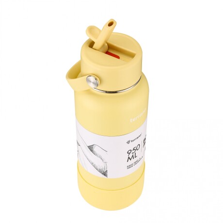 Botella Térmica con Pico 950mL. Amarillo