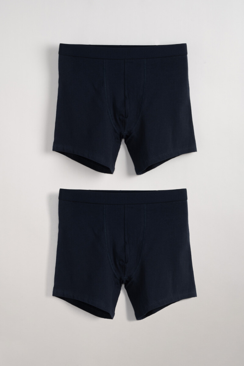 Boxer algodón largo Azul Marino