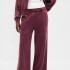 BAGGY WIDE LEG SWEATPANT TUSCAN RED WASH