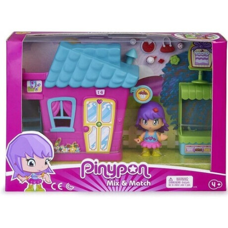 Pinypon Minicasita Violeta con Tienda de Cupcakes Pinypon Minicasita Violeta con Tienda de Cupcakes
