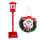 Farol Navideño Decorativo Papa Noel Con Nieve Led Muñeco de nieve