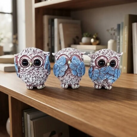 Adorno Búho x3 Adorno Búho x3