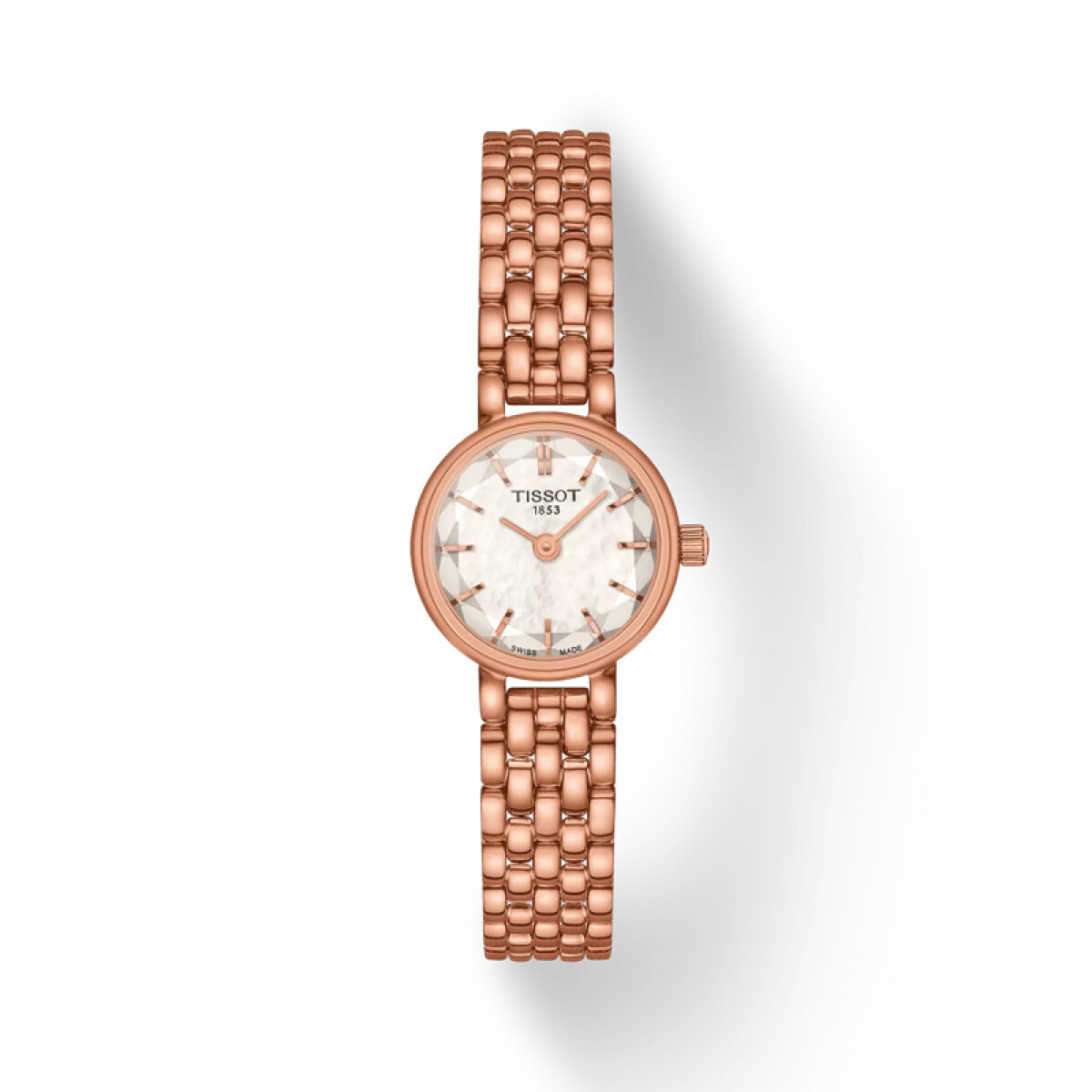 Reloj Tissot T1400093311100 Lovely Round en acero para dama - Rosé 