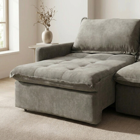 Sofá Cama Oliver - Tela Microfibra 12075 (Salvia)