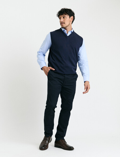 470885 CHALECO HARRINGTON LABEL Azul Oscuro