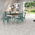 PORCELANATO PARA EXTERIOR <br /> BORGOGNA WHITE COBBLESTONE "A" 44.2X66.4 CM Porcelanato Para Exterior <br /> Borgogna White Cobblestone "a" 44.2x66.4 Cm