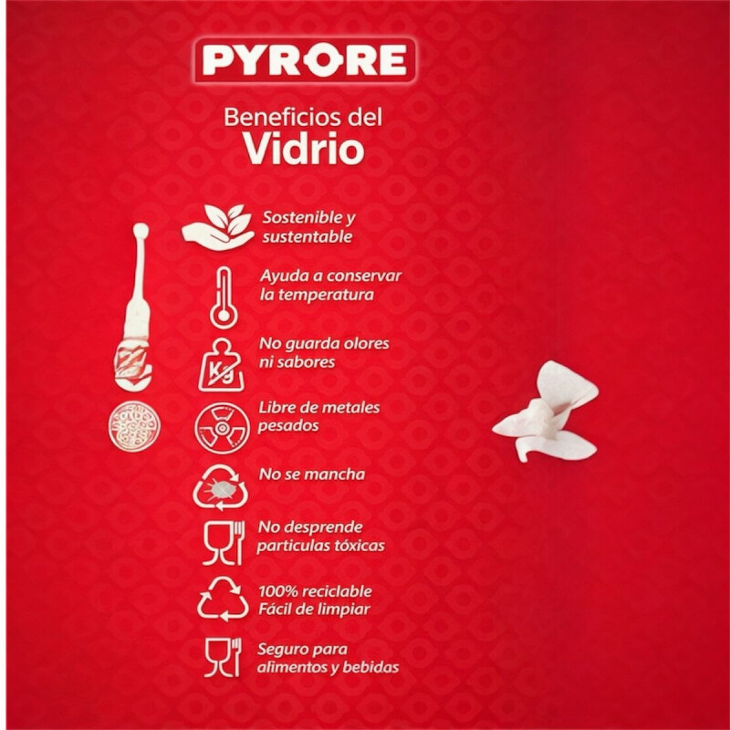 Flaneras de Vidrio con Tapa Plastica Pack de 3 Flaneras de Vidrio con Tapa Plastica Pack de 3