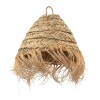 PANTALLA COLGANTE BEIGE C/FLECOS Unica