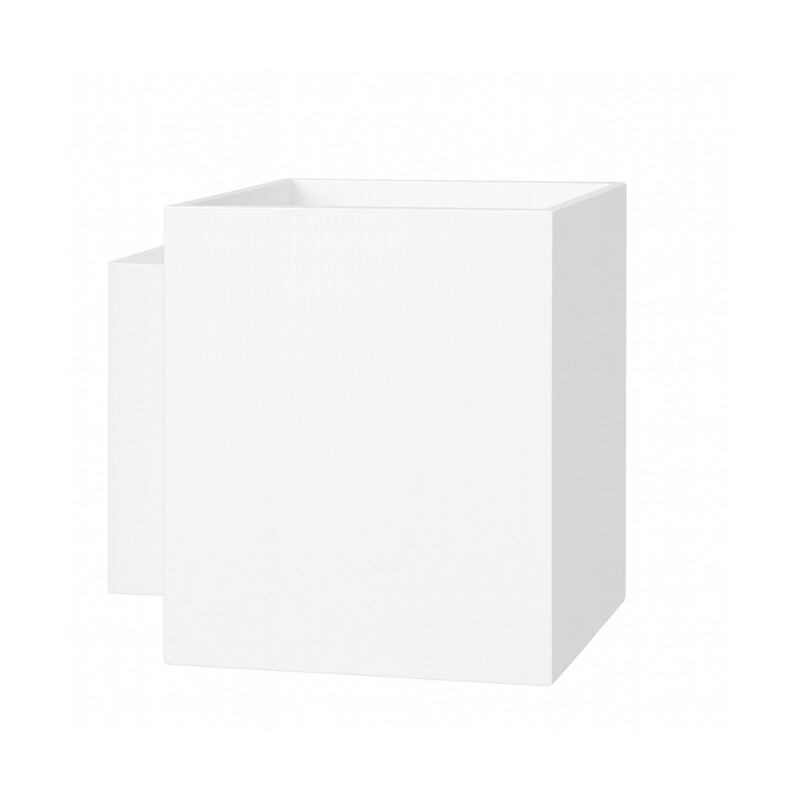 ARTEFACTO BIDIRECCIONAL CUBO IP20 LEEK - Lámpara de Pared Bidireccional Cubo Leek Blanco