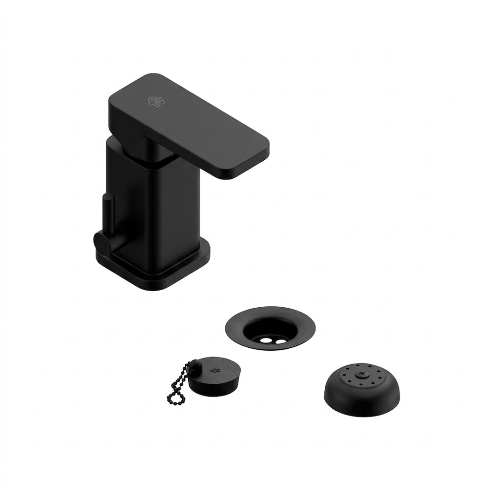 GRIFERÍA MONOCOMANDO DE BIDET CON TRANSFERENCIA NEGRO MATE LÍNEA SABINA FV Grifería Monocomando De Bidet Con Transferencia Negro Mate Línea Sabina Fv